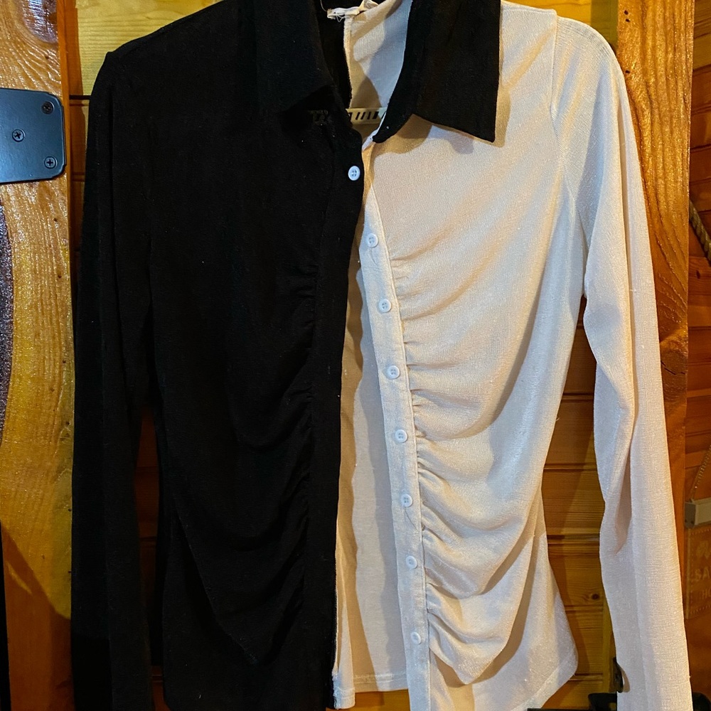 Aaron & Amber Lauriebelles Colorblock Button Up